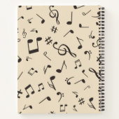 Musikmuster Notizblock (Rückseite)