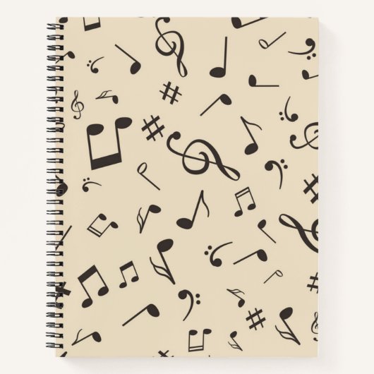 Musikmuster Notizblock (Vorderseite)