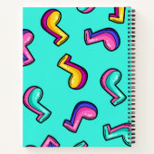 Musikmuster Notizblock (Rückseite)