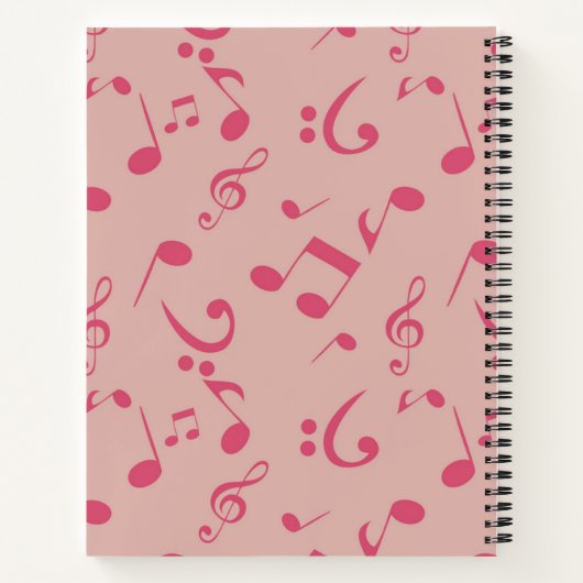 Musikmuster Notizblock (Rückseite)