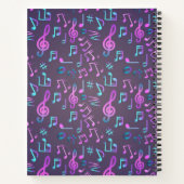 Musikmuster Notizblock (Rückseite)