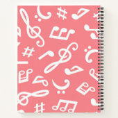Musikmuster Notizblock (Rückseite)
