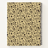 Musikmuster Notizblock (Rückseite)