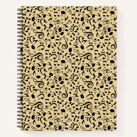 Musikmuster Notizblock (Vorderseite)