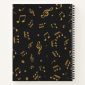 Musikmuster Notizblock (Rückseite)