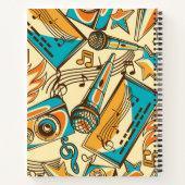 Musikmuster Notizblock (Rückseite)