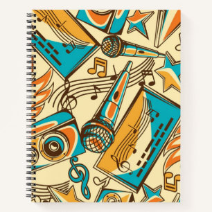 Musikmuster Notizblock