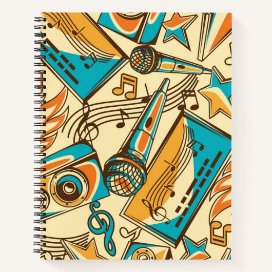 Musikmuster Notizblock (Vorderseite)