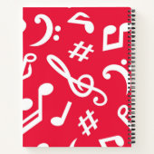 Musikmuster Notizblock (Rückseite)