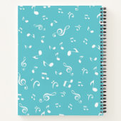 Musikmuster Notizblock (Rückseite)