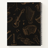 Musikmuster Notizblock (Rückseite)