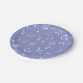 Musikmuster Pappteller (Schrägansicht)