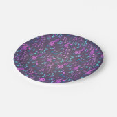 Musikmuster Pappteller (Schrägansicht)