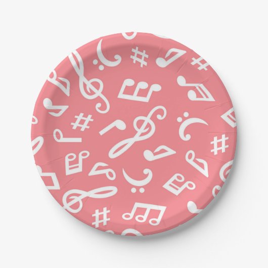 Musikmuster Pappteller (Vorderseite)