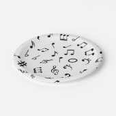 Musikmuster Pappteller (Schrägansicht)