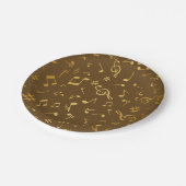 Musikmuster Pappteller (Schrägansicht)