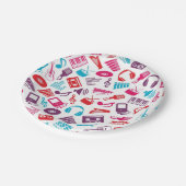 Musikmuster Pappteller (Schrägansicht)