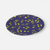 Musikmuster Pappteller (Schrägansicht)