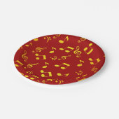 Musikmuster Pappteller (Schrägansicht)