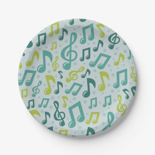 Musikmuster Pappteller (Vorderseite)