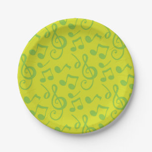 Musikmuster Pappteller