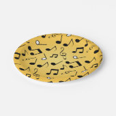 Musikmuster Pappteller (Schrägansicht)