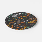 Musikmuster Pappteller (Schrägansicht)