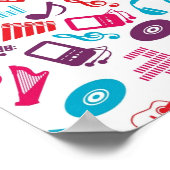 Musikmuster Poster (Ecke)