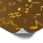 Musikmuster Poster (Ecke)
