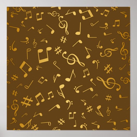 Musikmuster Poster (Vorne)