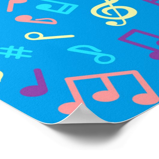 Musikmuster Poster (Ecke)