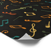 Musikmuster Poster (Ecke)