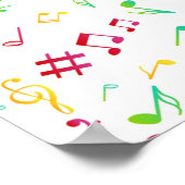 Musikmuster Poster (Ecke)