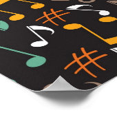 Musikmuster Poster (Ecke)