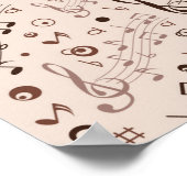 Musikmuster Poster (Ecke)