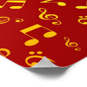 Musikmuster Poster (Ecke)