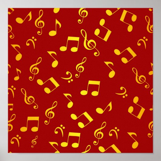 Musikmuster Poster (Vorne)