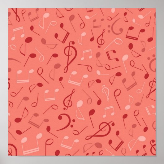 Musikmuster Poster (Vorne)
