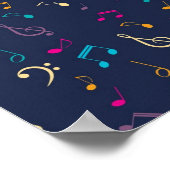 Musikmuster Poster (Ecke)