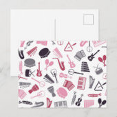 Musikmuster Postkarte (Vorne/Hinten)