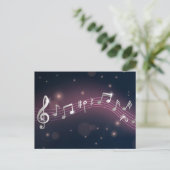 Musikmuster Postkarte (Stehend Vorderseite)