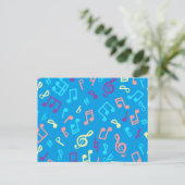 Musikmuster Postkarte (Stehend Vorderseite)