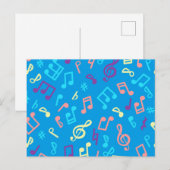 Musikmuster Postkarte (Vorne/Hinten)