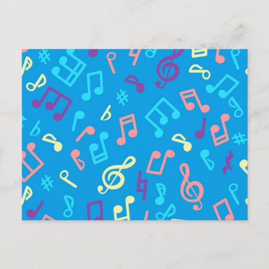Musikmuster Postkarte (Vorderseite)