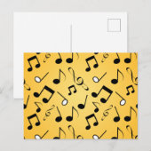 Musikmuster Postkarte (Vorne/Hinten)