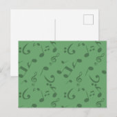 Musikmuster Postkarte (Vorne/Hinten)
