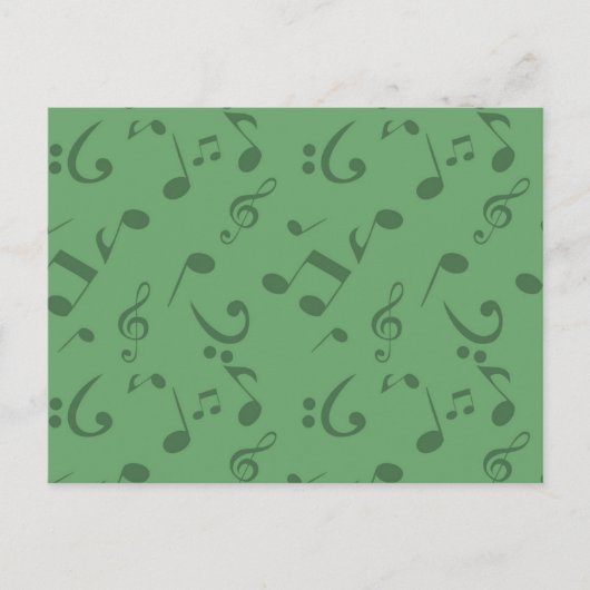Musikmuster Postkarte (Vorderseite)