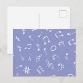 Musikmuster Postkarte (Vorne/Hinten)