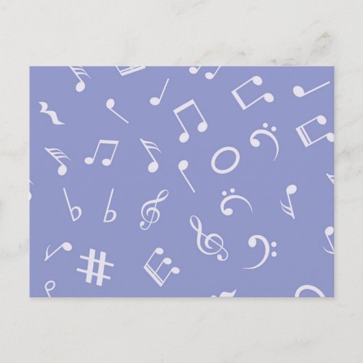 Musikmuster Postkarte (Vorderseite)
