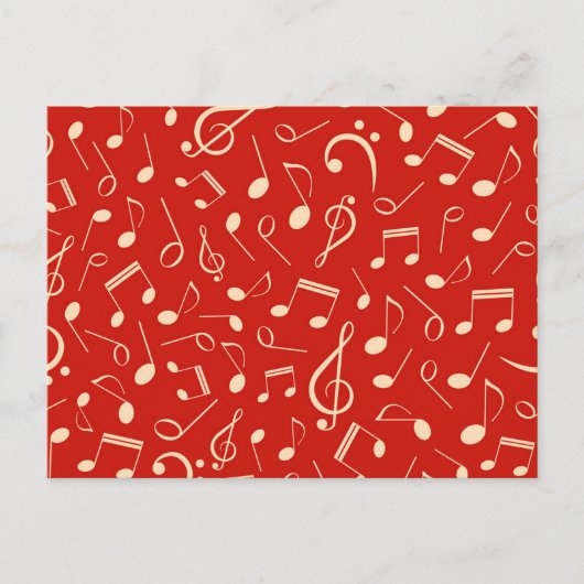 Musikmuster Postkarte (Vorderseite)